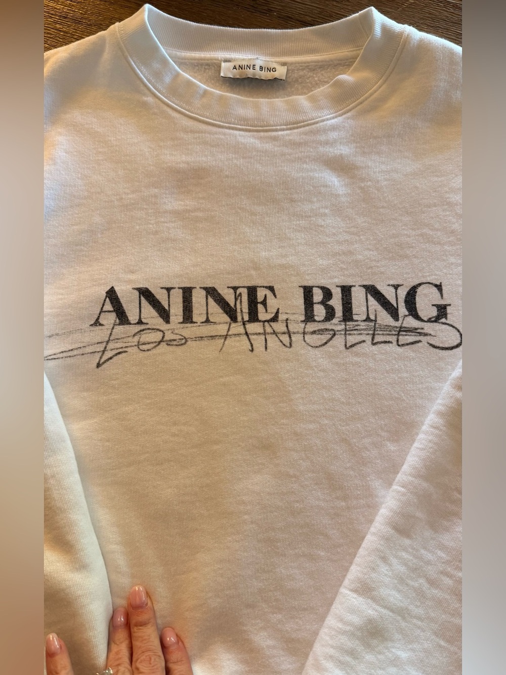 ANINE BING Ramona Graphic Sweatshirt, Small - Picture 4 of 7